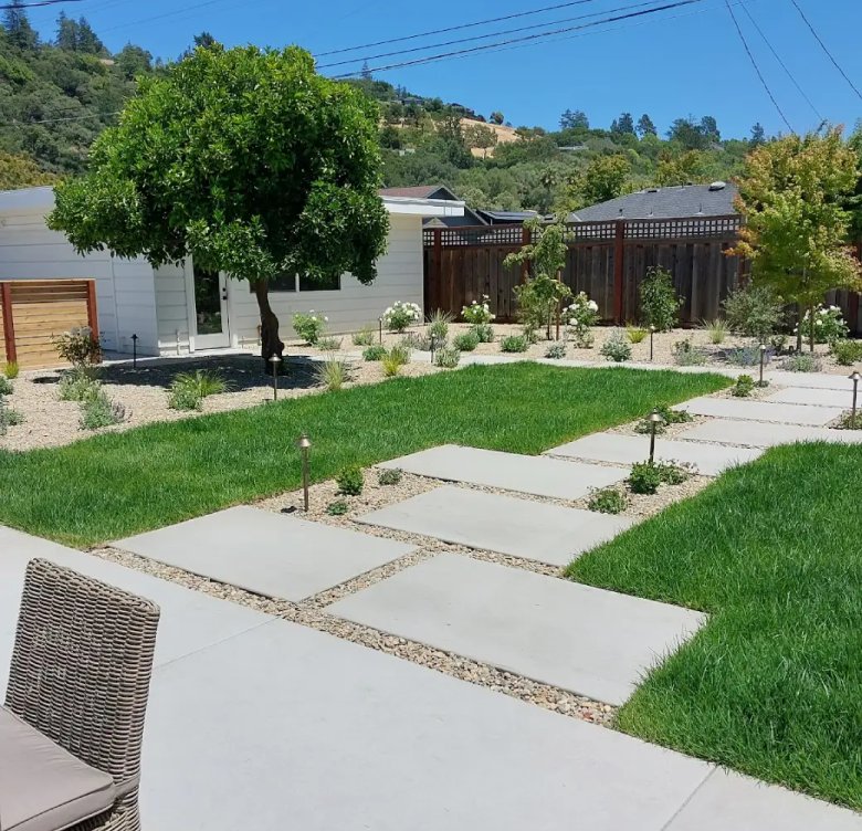 Outdoor landscaping project completed in Sonoma County