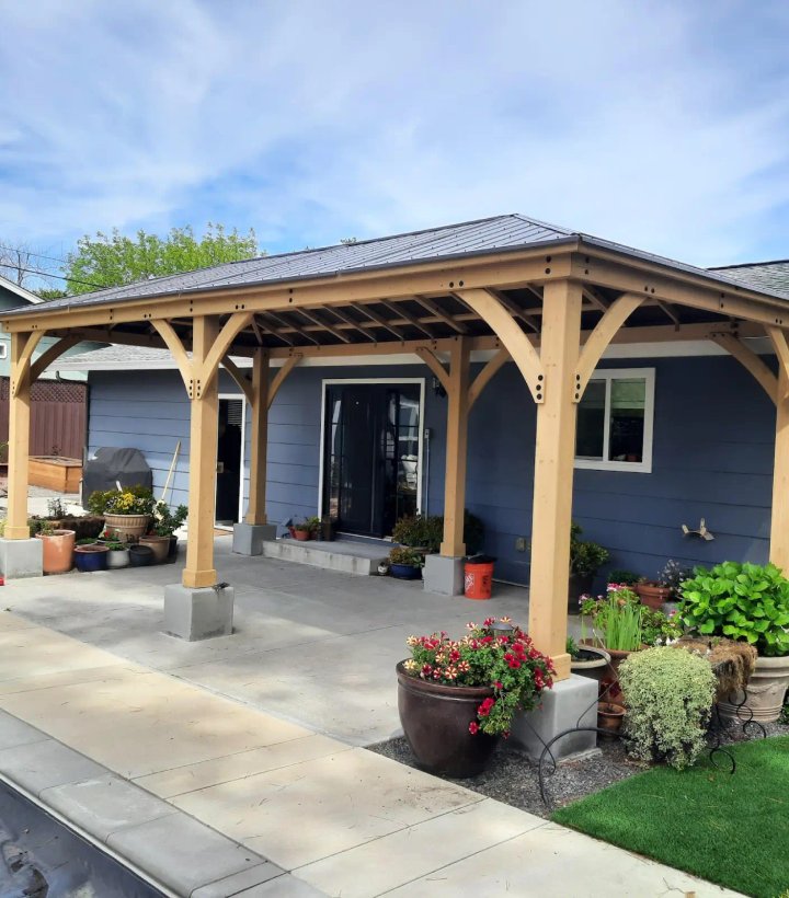 Outdoor Structures project in Santa Rosa by Felix Landscape and Concrete