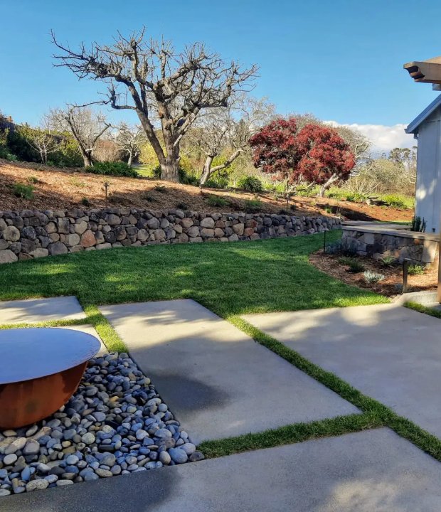 Finished landscape lighting work for a Santa Rosa homeowner